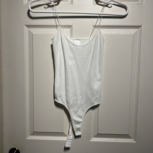 Super cute white tank bodysuit